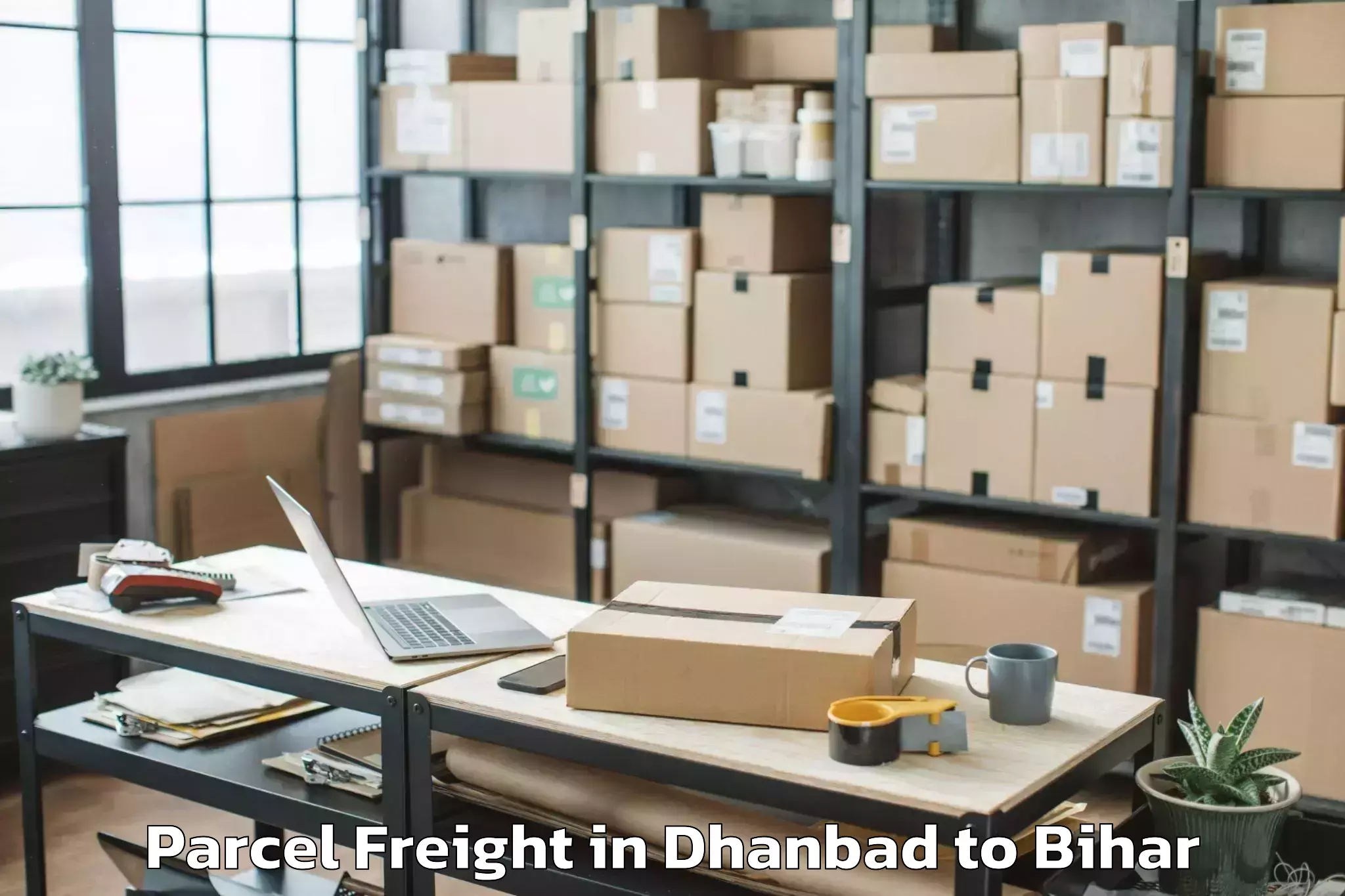 Comprehensive Dhanbad to Fulwariya Parcel Freight